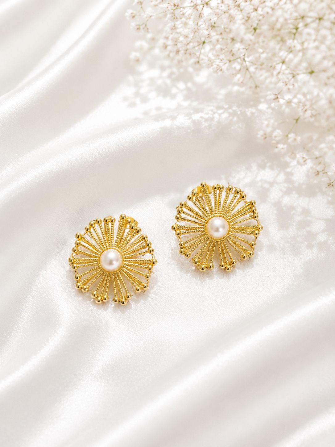 Aretes Perla Adele - Acero Inoxidable
