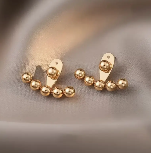 Aretes de Bolitas - Acero Inoxidable