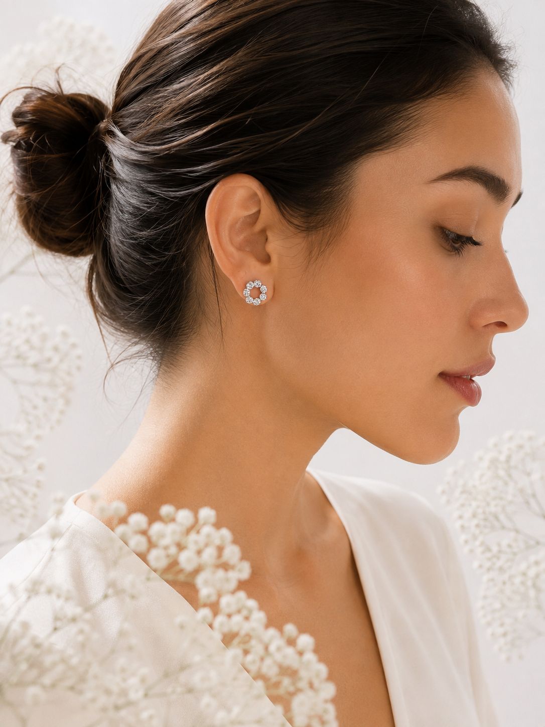 Aretes Piedras Aurora - Plata 925