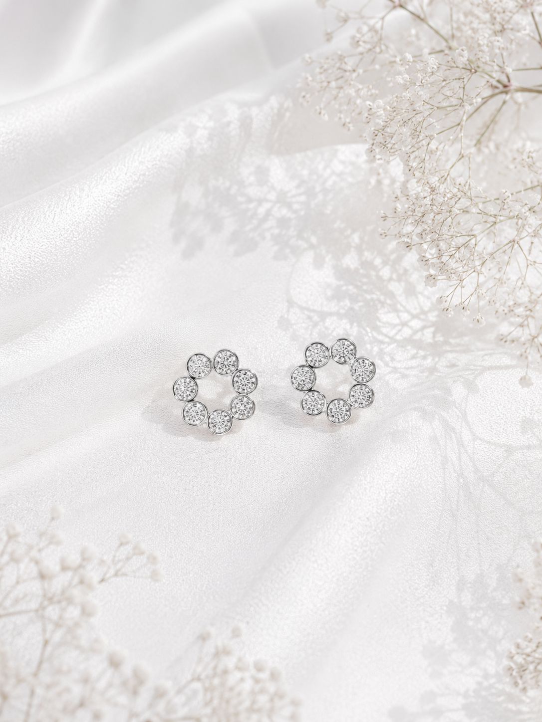 Aretes Piedras Aurora - Plata 925