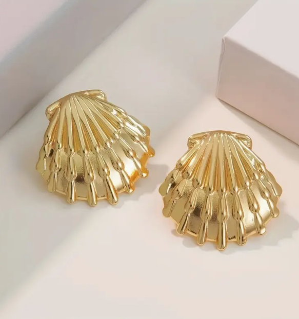 Aretes de Concha - Acero Inoxidable