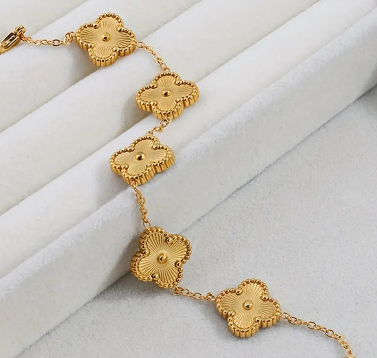 Pulsera Trébol - Acero Inoxidable 