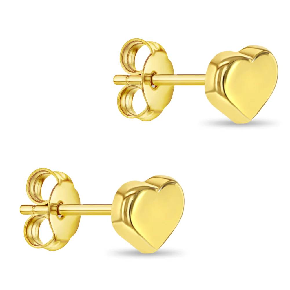 Arete Corazón - Oro 14k