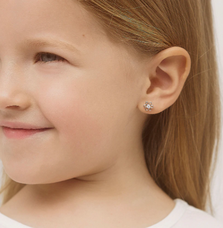 Arete de Flor - Plata 925 