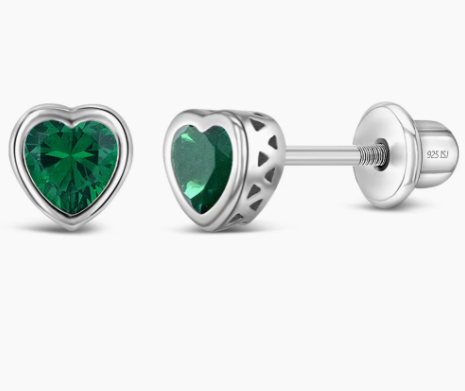 Corazón Verde - Plata 925