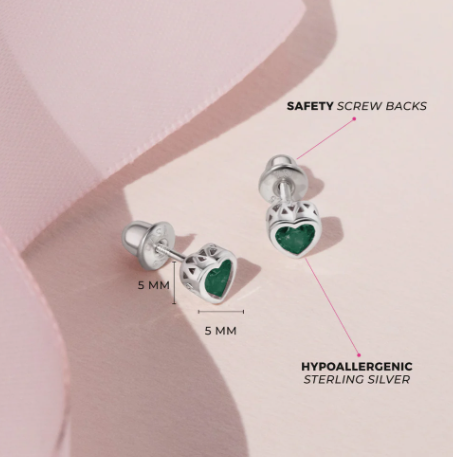 Corazón Verde - Plata 925