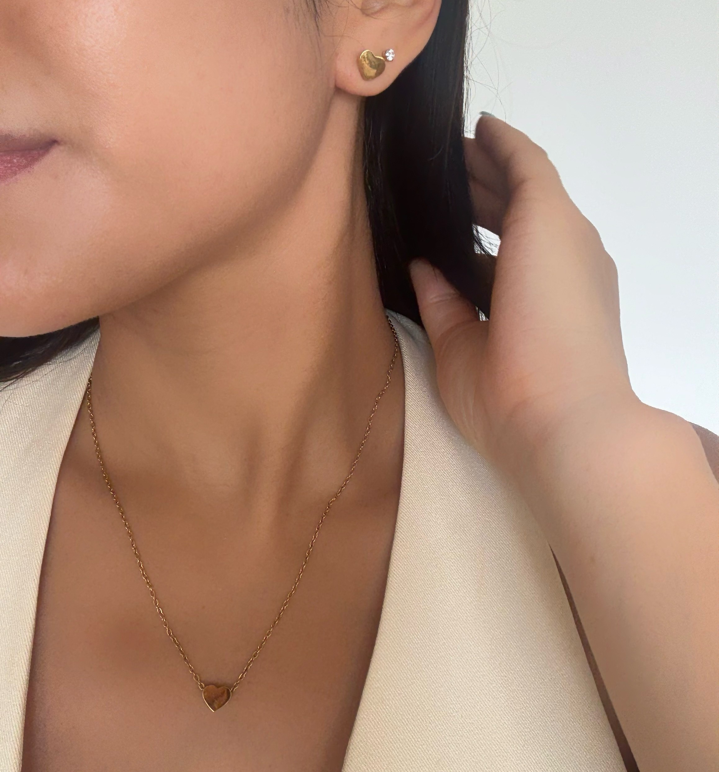 Dúo Corazón - Acero Inoxidable