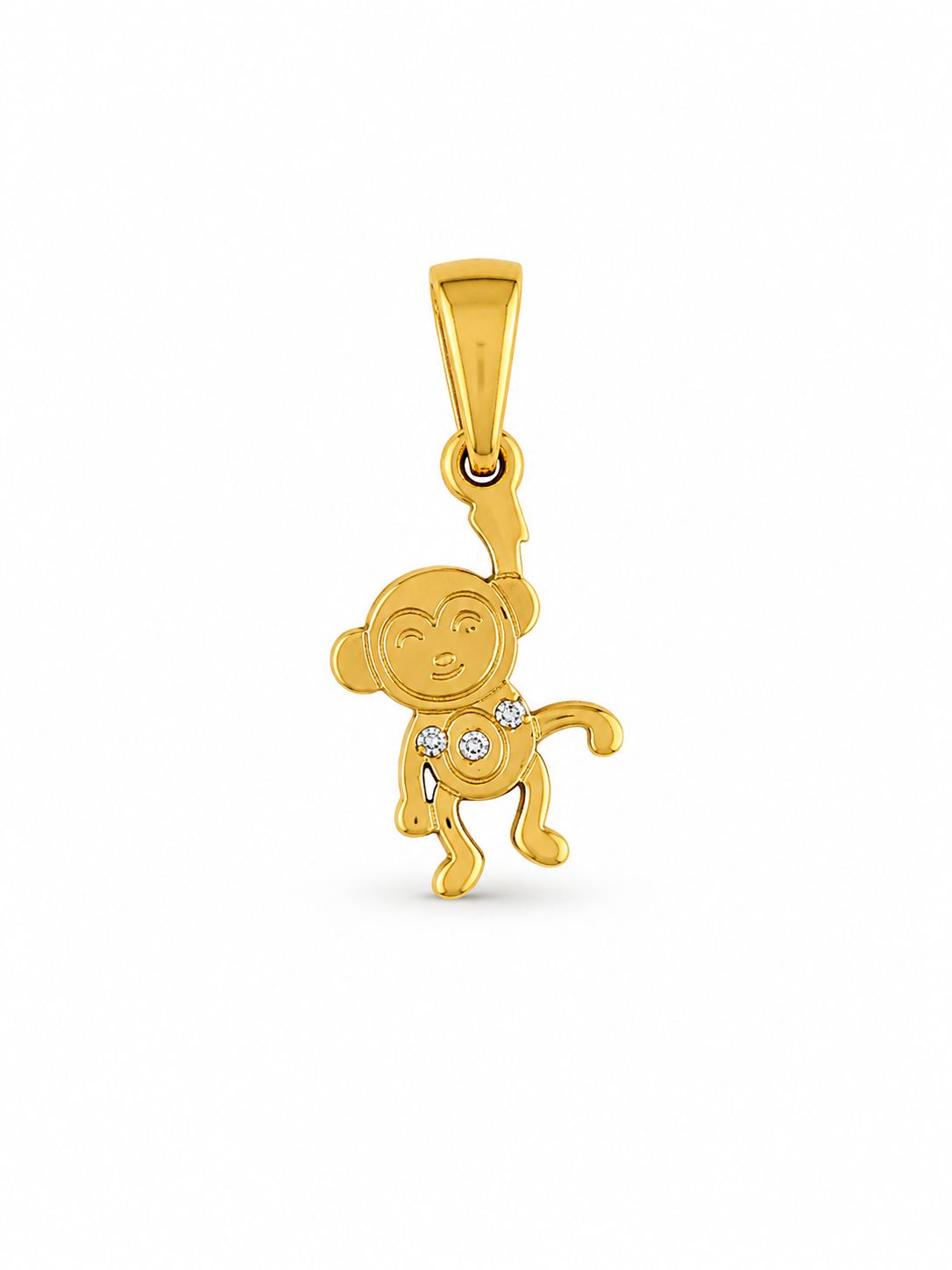 Dije Monito Brillante - Acero Inoxidable