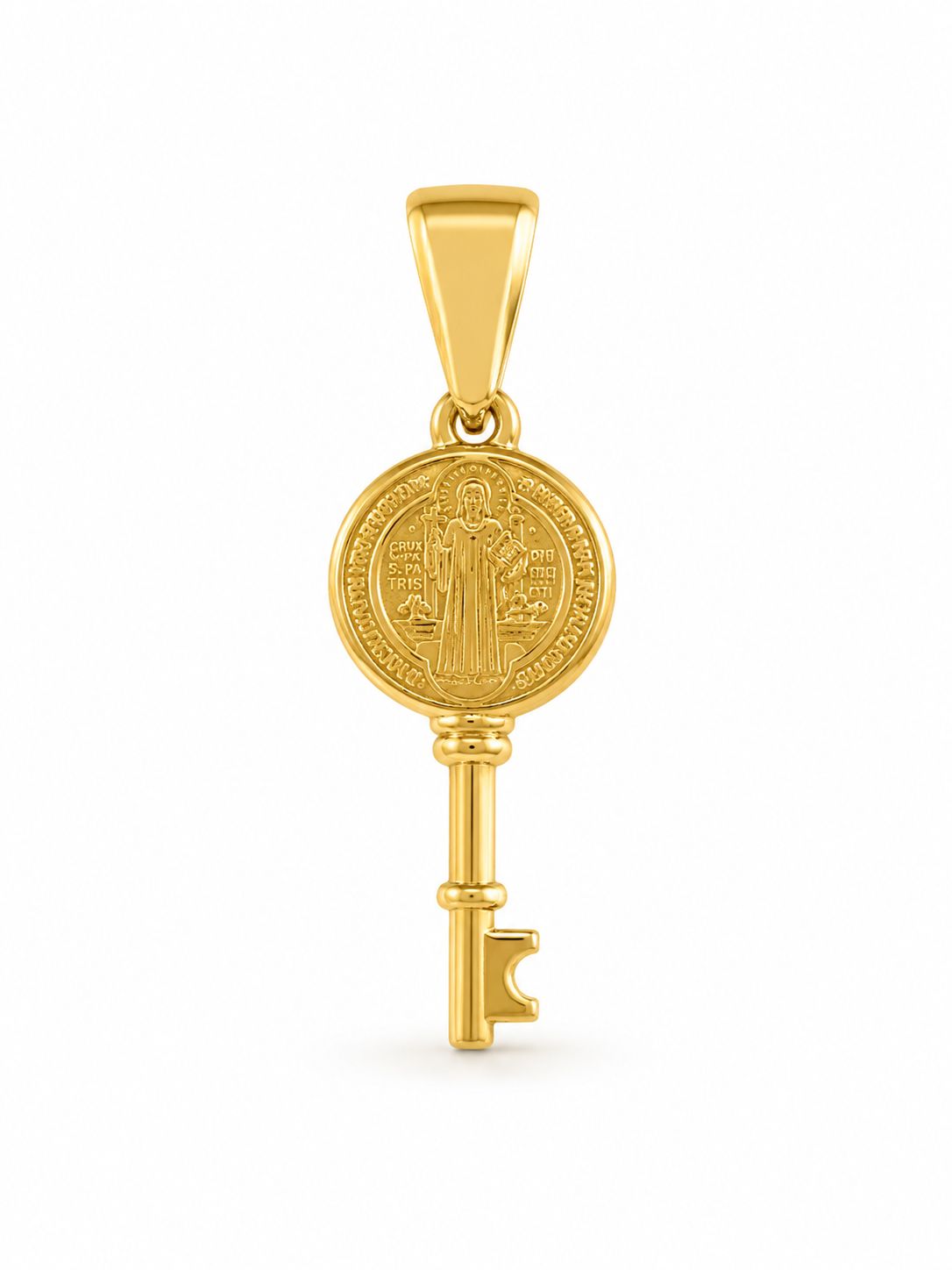 Dije Llave San Benito - Acero Inoxidable